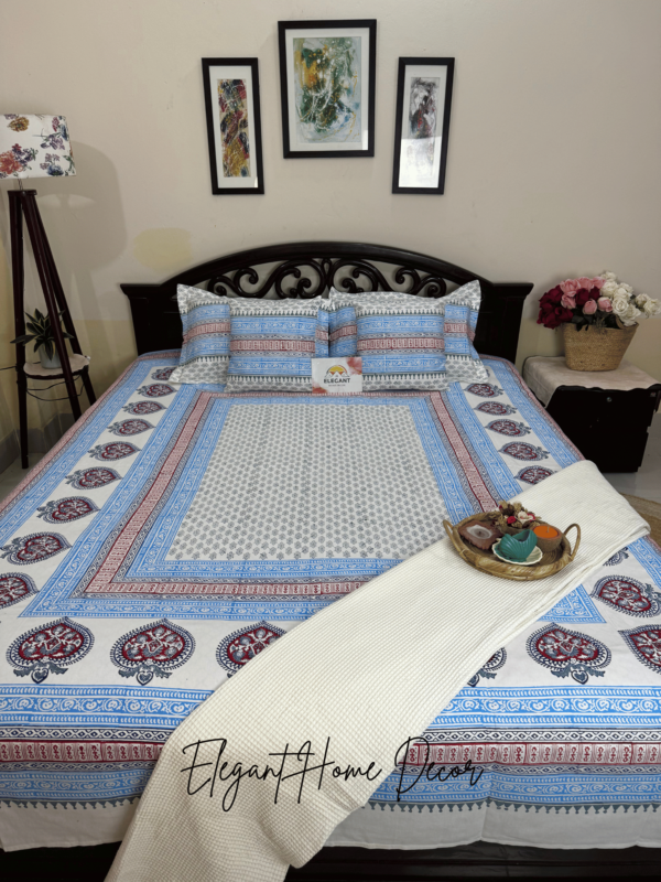 Hand Block Bedsheet (অঙ্কনা) - Image 3